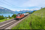 Am 20.05.2021 ist SBB Cargo Re 420 248-7 unterwegs mit einem lokalen Güterzug von Heustrich nach Thun GB und konnte hier bei Einigen aufgenommen werden.