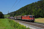 Re 420 290-9 fährt Richtung Bahnhof Tecknau. Die Aufnahme stammt vom 12.08.2021.