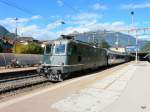 SBB - Re 4/4  11161 mit IR im Bahnhof Bellinzona am 18.09.2013