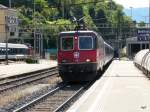 SBB - Re 4/4  11299 mit Regio bei der einfahrt im Bahnhof Bellinzona am 18.09.2013