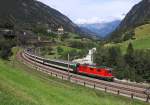 11133 rounds Wattinger Curve whilst working IR2271, 1209 Zurich-Locarno, 12 August 2014