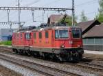 SBB - Lokzug Re 4/4 111231 mit Re 4/4 11262 bei der durchfahrt in Rupperswil am 11.07.2015