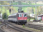 SBB - Re 4/4 11157 mit IC bei der durchfahrt in Liestal am 16.04.2016