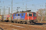 Re 420 276-8 durchfährt den Badischen Bahnhof. Die Aufnahme stammt vom 01.12.2016.