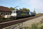 Re 421 383-1 mit CD 380 019-0 im Schlepp in Leutersberg am 25.09.2011