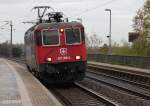 421 390-6 fhrt am 03.11.2013 Lz durch Glauchau Schnbrnchen in Richtung Gnitz. 