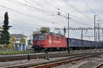 Re 430 114-9  Natalie  durchfährt den Bahnhof Pratteln. Die Aufnahme stammt vom 04.11.2017.