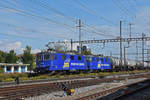 Doppeltraktion, mit den WRS Loks 430 115-6 und 430 111-5, durchfährt den Bahnhof Pratteln. Die Aufnahme stammt vom 22.09.2020.