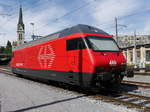 SBB - Lok 460 084-7 im Bahnhof von St.