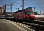 Die SBB Re 460 007-8  Junior  übernahm am 3.3.17 die Front vom IR 2118 von Konstanz nach Kreuzlingen- Weinfelden- Frauenfeld- Winterthur- Zürich Flughafen- Zürich HB.