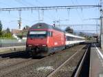 SBB - IR mit der Lok 460 055-7 bei der durchfahrt in Rupperswil am 26.10.2014