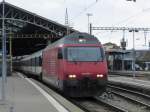 SBB - 460 096-1 mit RE beim verlassen des Bahnhof Lausanne am 14.02.2015