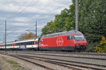 Re 460 088-8 hat den Bahnhof Kaiseraugst durchfahren.