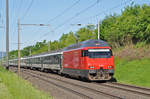 Re 460 012-8 fährt Richtung Bahnhof Kaiseraugst. Die Aufnahme stammt vom 16.05.2017.