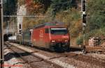Re 460 017-7 am 12.10.1996 in Blausee-Mitholz.