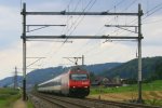 Re 460 091 mit IR2529 (Genve Aroport - Luzern) am 13.8.2010 unterwegs bei St.
