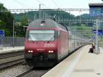 SBB - 460 083-9 bei der durchfahrt im Bahnhof Liestal  am 15.06.2012