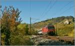 SBB Re 460 007-9 mit dem IR 1719 bei Epesses.
28. Okt. 2013  