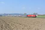 Re 460 033-4 mit dem IR 2469 bei Nebikon, 19.03.2015.