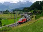 SBB - 460 012-8 mit IC unterwegs nach Thun bei Einigen am 21.06.2015