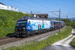 Re 460 078-9  Nendaz  ist mit dem EN 458 unterwegs nach Zürich HB, aufgenommen bei Turgi AG am Morgen des 22.05.2023.