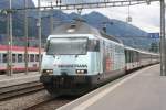 460 114 am 08.06.09 in Sargans mit IR Chur - Zrich.