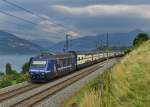 Re 460 050 mit einem IC nach Basel am 30.08.2013 bei Einigen.