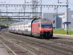 SBB - Werbelok 460 102-7 bei der durchfahrt in Rupperswil am 20.04.2014