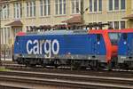 . SBB Cargo 474 005 – 6 steht mit anderen Loks am 03.09.2017 in Singen abgestellt. (Hans)