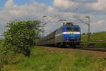 NIAG 14 mit dem DGS 88896 von Moers Gbf nach Heilbronn Gbf, am 13.05.2011 bei Erbach (Rheingau).