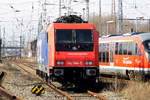 Am 11.03.2018 war die 482 044-5 von Raildox (SBB Cargo) in Stendal abgestellt. 