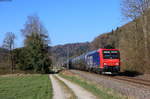 Re 482 001-5 mit dem DGS 44692 (Schaffhausen PB-Köln Eifeltor) bei Sulz 6.4.20
