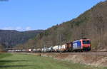 Re 482 020-5 mit dem DGS 44691 (Rheinhausen-Schaffhausen GB) bei Neckarhausen 6.4.20