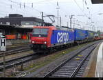 SBB - 482 024-7 mit Güterzug unterwegs im Bahnhofsareal des Bahnhof Basel Bad. am 29.09.2022