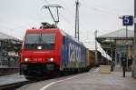 482 041-1 zog am 03.09.07 einen gemischten Gterzug durch den Bahnhof Offenburg.