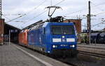 PRESS - Eisenbahn-Bau- and Betriebsgesellschaft Pressnitztalbahn mbH, Jöhstadt [D] mit ihrer  185 064-2  [NVR-Nummer: 91 85 4482 034-6 CH-PRESS] und der ArcelorMittal Eisenhüttenstadt