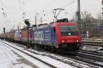 482 049, eine 1144 und eine der drei  Rostock Port -Loks am 17.11.07 in Mnchen-Heimeranplatz