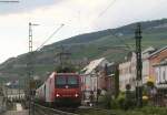 47 Re482 007-2 mit Getreidewagen o.. in Rdesheim 29.7.08