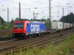 Re 482 041-1 SBB Cargo mit Container.- und Tankcontainerwagen in Bochum-Langendreer nach Herne Wanne Eickel.(17.09.2008)