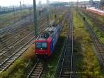 Schon wieder 482 009 von SBB Cargo! Am 25.10.08 konnte ich sie schon in Bitterfeld ablichten und nun hier am Rbf Halle/Saale. Fotografiert am 28.10.08.