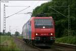 482 020 der SBB Cargo Lz gen Mnchengladbach als Umleiter an der ehem. Anrufschranke 6.6.2009