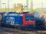 482 005-6 der SBB Cargo zieht einen Gterzug aus den Abstellbereich von Aachen West Richtung Kln.
