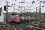 482 019-7 von SBB-Cargo nhert sich dem Hbf Aachen, auf dem Weg nach Aachen-West. Aufgenommen am 11/11/2010.