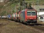 482 012-2 bei der Durchfahrt von Vallendar/Rhein.19.3.11