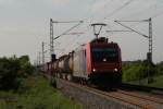 482 047-8 mit einem Containerzug in Neuss-Allerheiligen am 11.05.2011