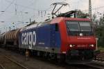 SBB Cargo 482 024 am 26.8.11 bei der Durchfahrt durch Duisburg-Entenfang.