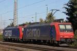 SBB Cargo 482 003 fhrt am 22.10.11 mit SBB Cargo 482 018 durch Ratingen-Lintorf.