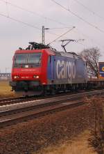 SBB Cargo 482 022-1 am 25.2.2012 bei Allerheiligen