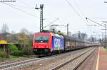 482 036-1 mit einem Autotransportzug Richtung Nrnberg bei der Durchfahrt in Regensburg Prfening, 10.04.2012