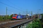 Am 24.09.2011 fuhr SBB Cargo Re 482 008-0  kotrans  mit dem DGS 43709 in den Bahnhof von Basel Bad ein.